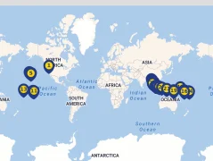 Mapa plavby